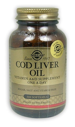 Solgar Norwegian Cod Liver Oil Softgels 100