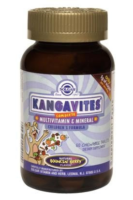 Solgar Kangavites Complete Multivitamin & Mineral Chewable Tablets - Bouncin' Berry 60