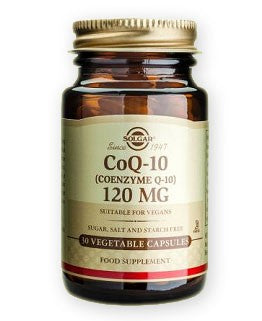 Solgar Coenzyme Q10 120mg Vegetable Capsules 30
