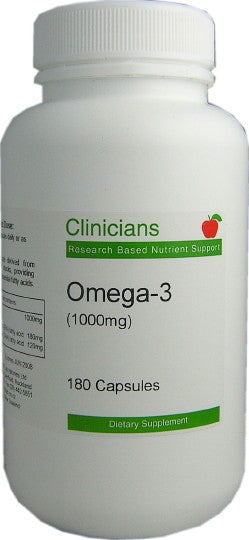 Clinicians Omega 3 1000mg Capsules 180