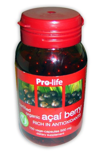 Pro-Life Acai Berry 500mg VegeCapsules 150
