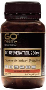 Go Resveratrol 250mg Vegecaps 60