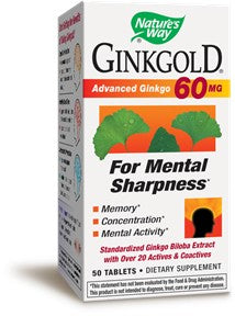 Natures Way Ginkgold Tablets 50