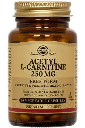 Solgar Acetyl L-Carnitine 250 mg Vegetable Capsules 30