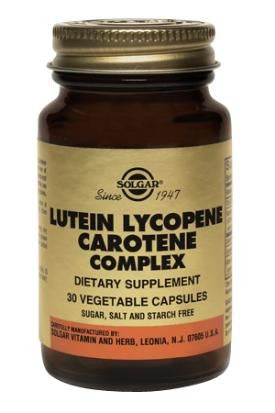 Solgar Lutein Lycopene Carotene Complex Vegetable Capsules 30