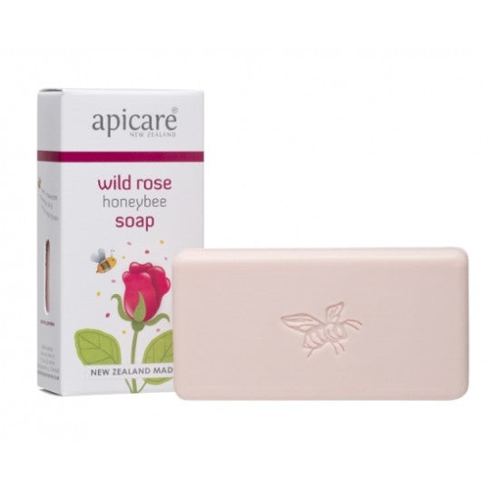 Apicare Wild Rose & Honey Soap 120g