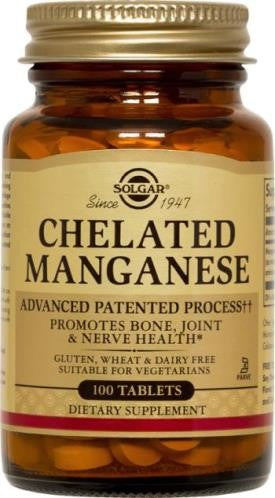 Solgar Chelated Manganese Tablets 100