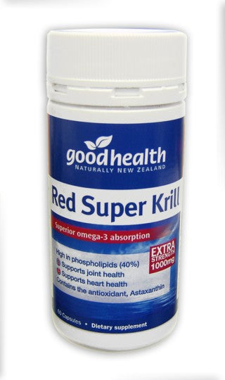 Good Health Red Super Krill 1000mg Capsules 60