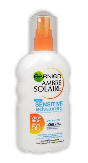Garnier Ambre Solaire Sensitive Advanced SPF50+ Spray 200ml