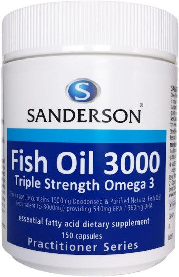 Sanderson Fish Oil 3000 Capsules 150