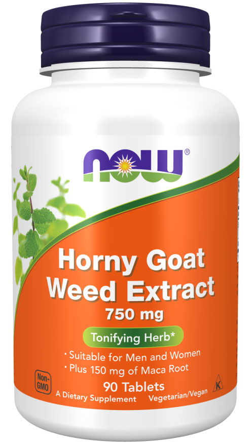 Now Horny Goatweed Extract Tablets 750mg 90