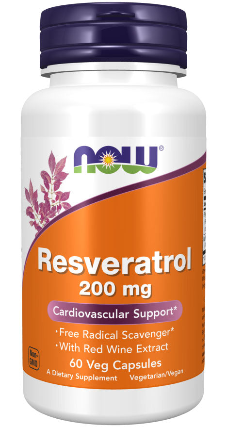 Now Resveratrol 200mg 60 VC