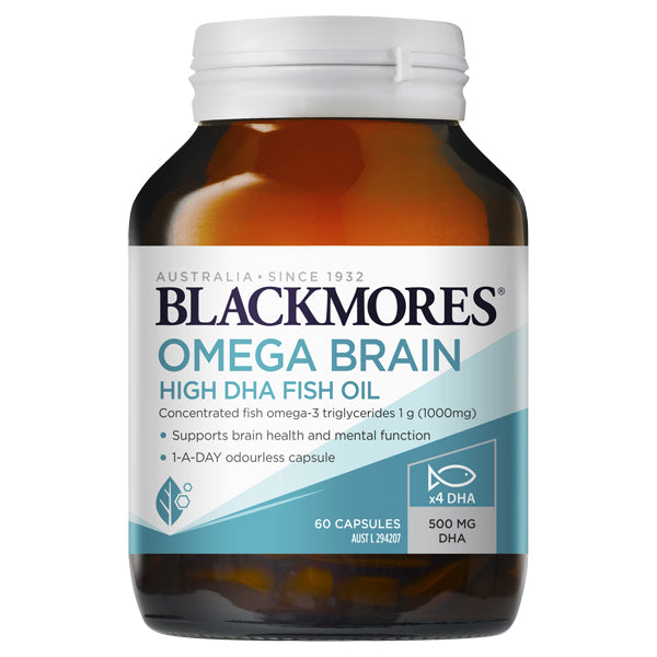 Blackmores Omega Brain 1000mg Capsules 60