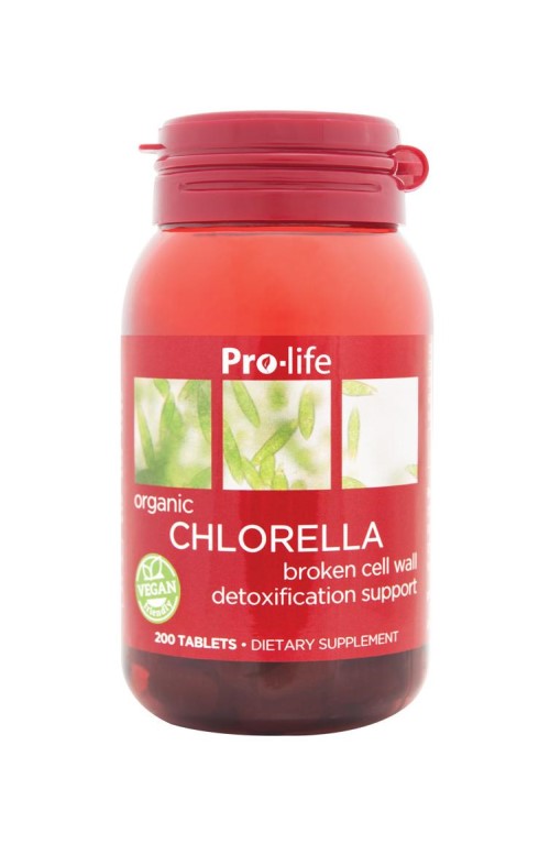 Pro-life Chlorella  500mg Organic 200 Tablets