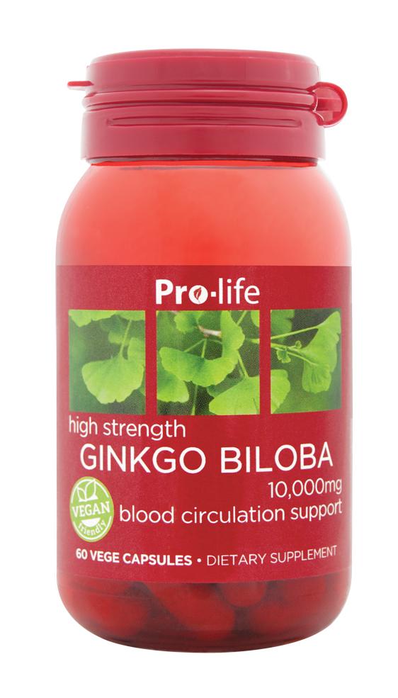 Pro-life Gingko Biloba 60 Capsules