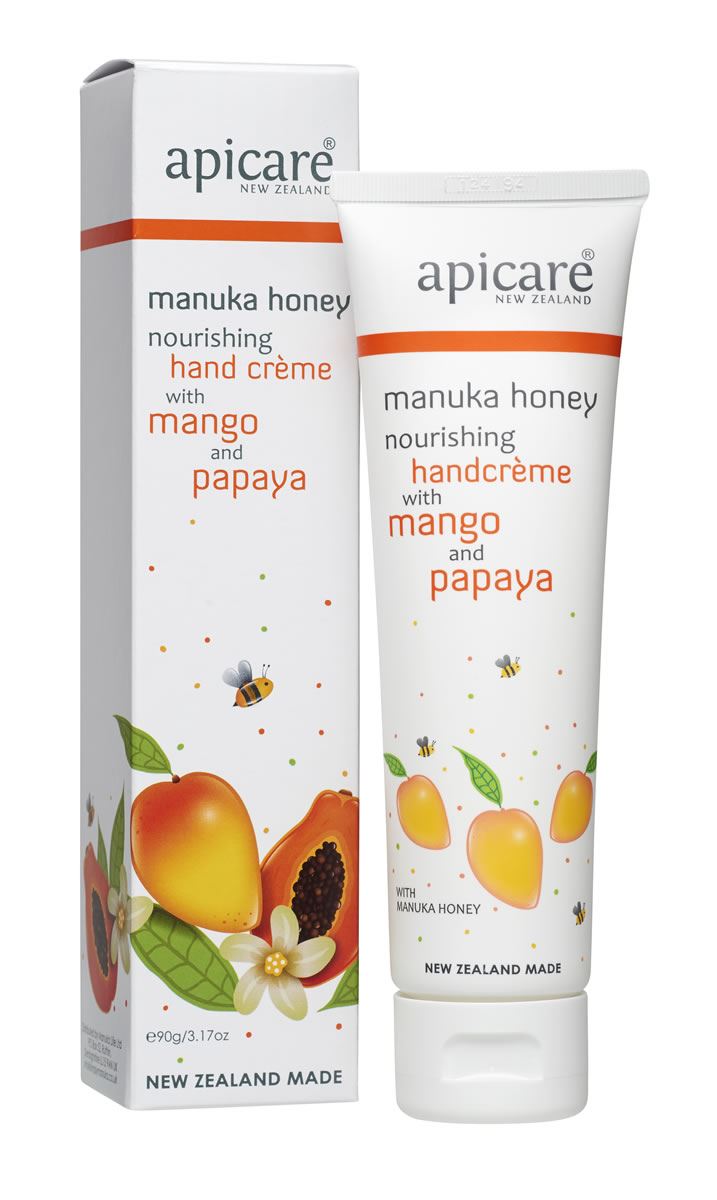 Apicare Manuka Honey Handcreme With Mango & Papaya 90g