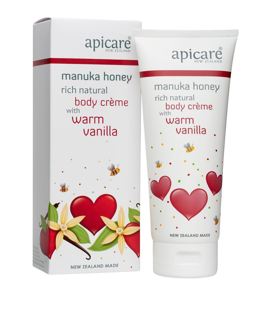 Apicare Manuka Honey Body Creme With Warm Vanilla 200g