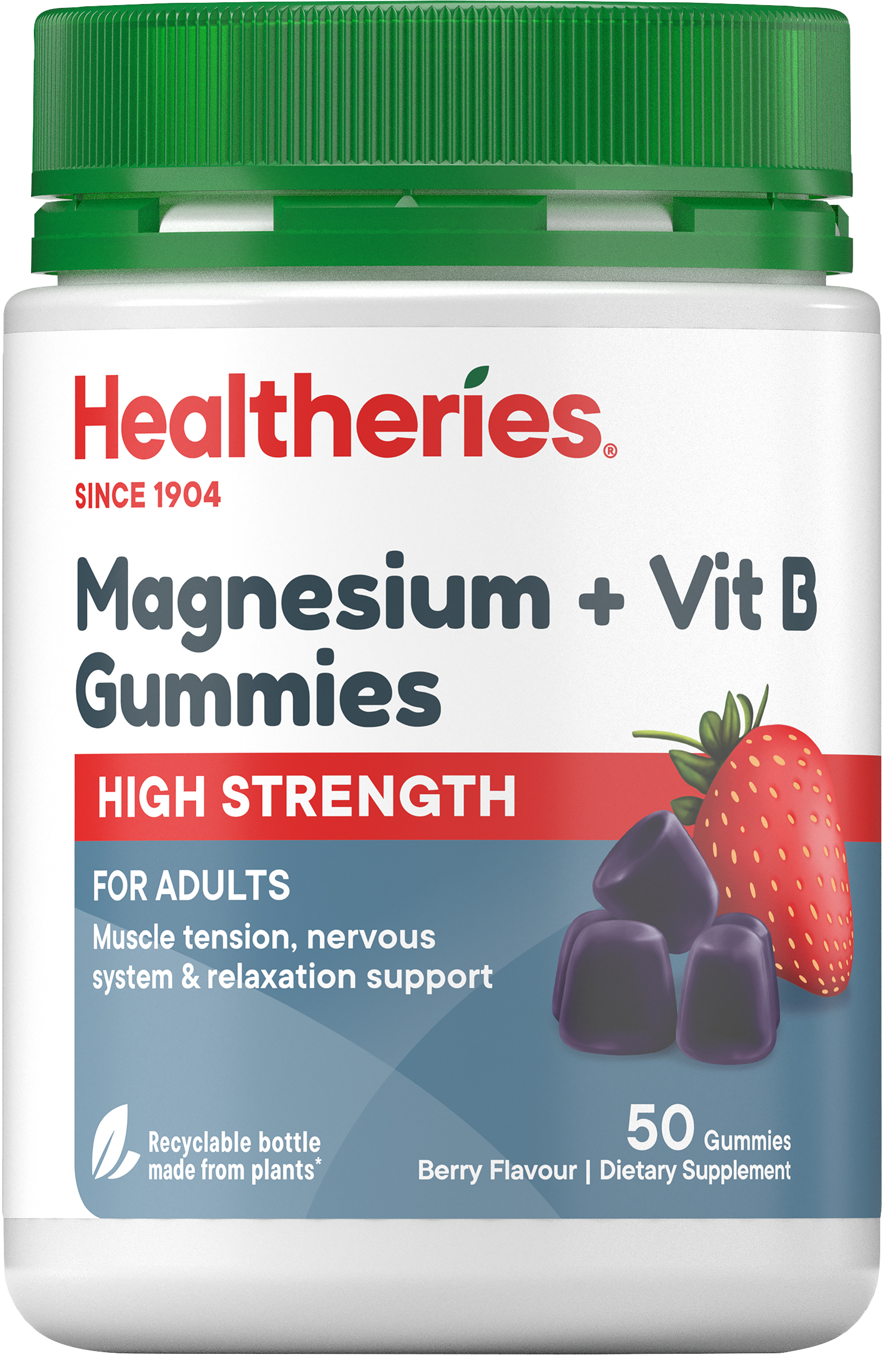 Healtheries High Strength Magnesium + Vit B Gummies