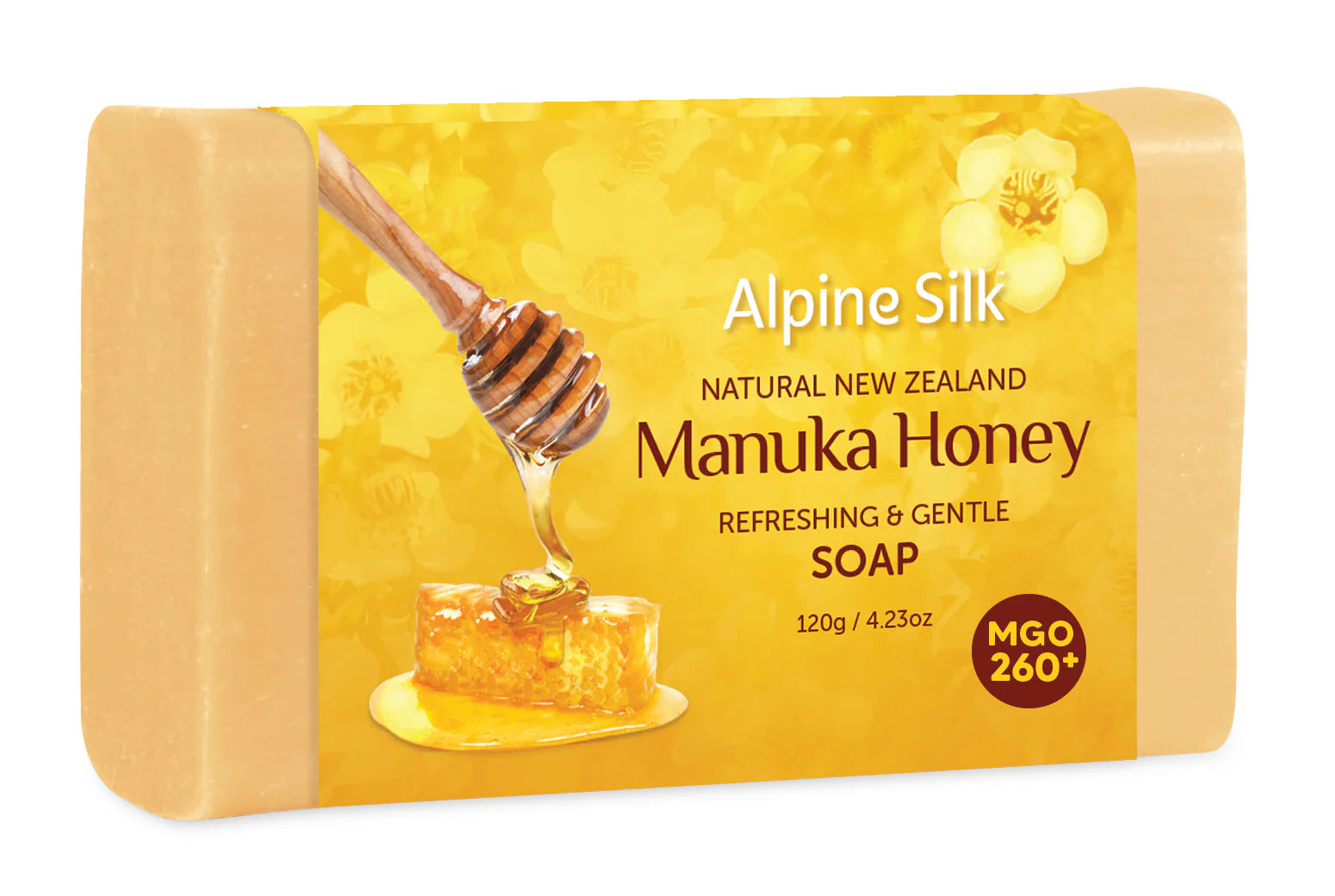 Alpine Silk Manuka Honey Soap 120g