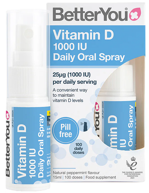 Better You Vitamin D Oral Spray 1000iu 15ml (100 doses)