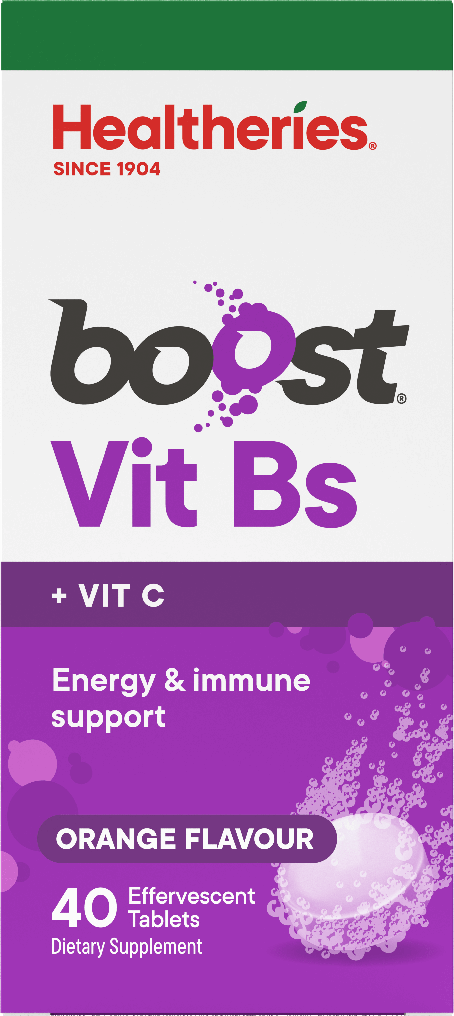 Healtheries Boost Effervescent Vit Bs Orange
