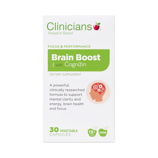 Clinicians Brain Boost with Cognizin VegeCaps 30