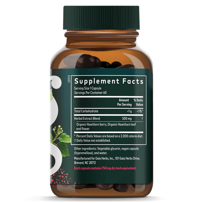 Gaia Herbs Hawthorne Supreme Liquid Phyto-Caps 60