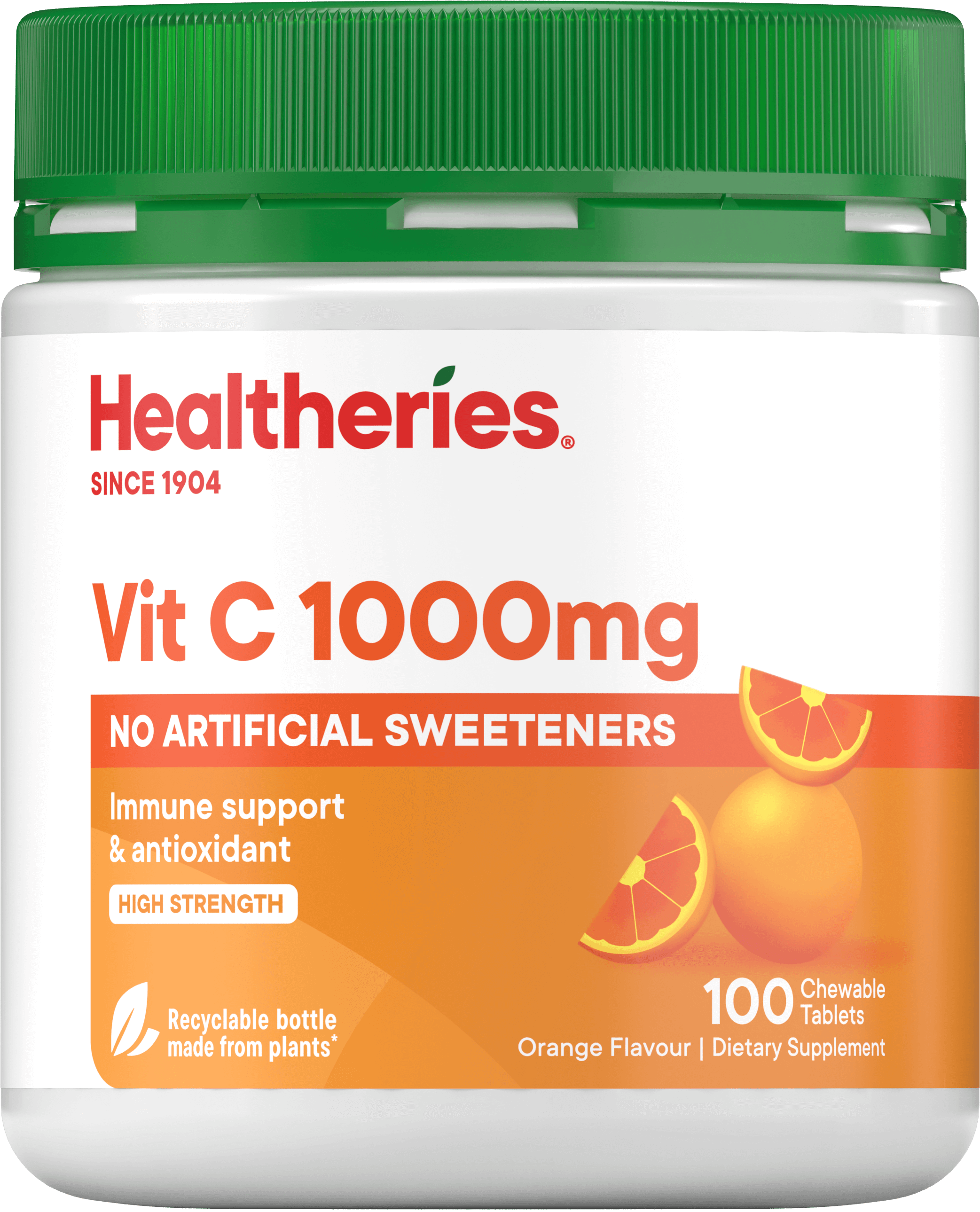 Healtheries Vit C 1000mg Chewable Tablets Orange