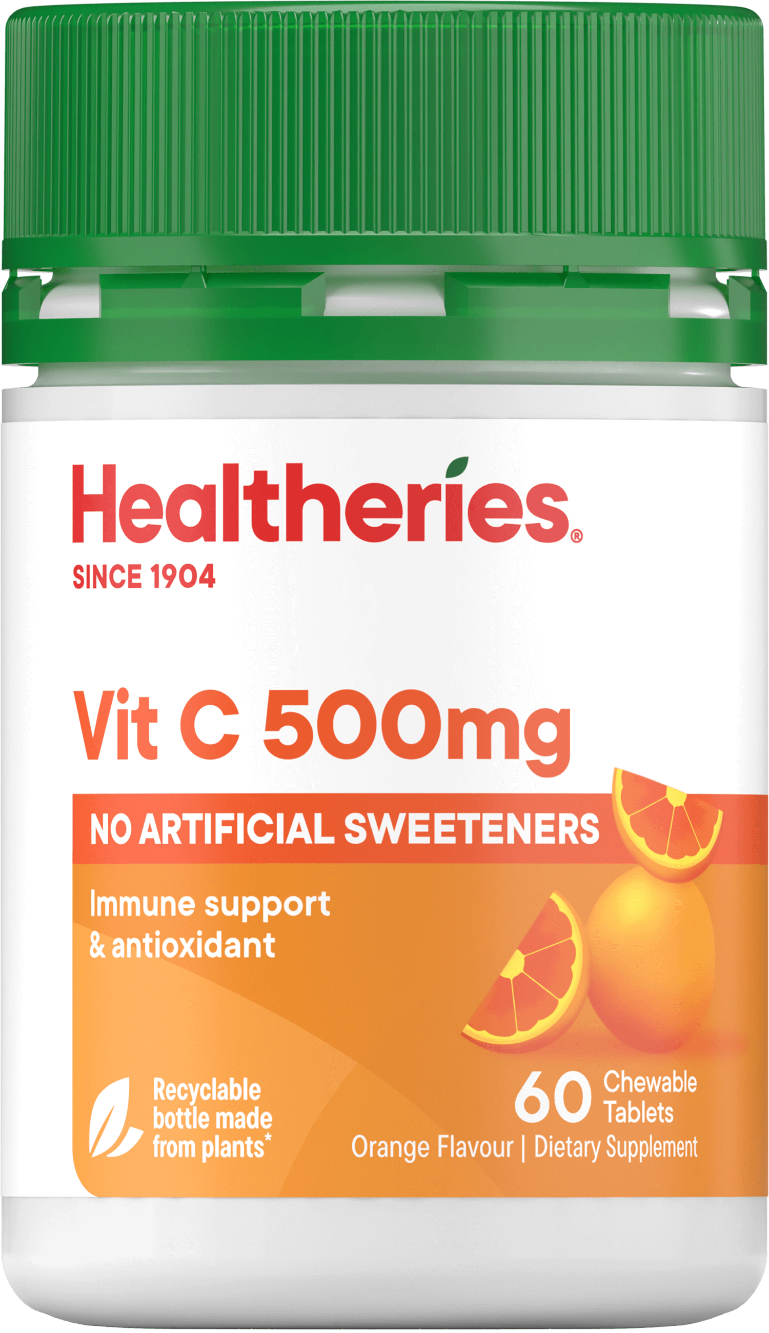 Healtheries Vit C 500mg Chewable Tablets Orange