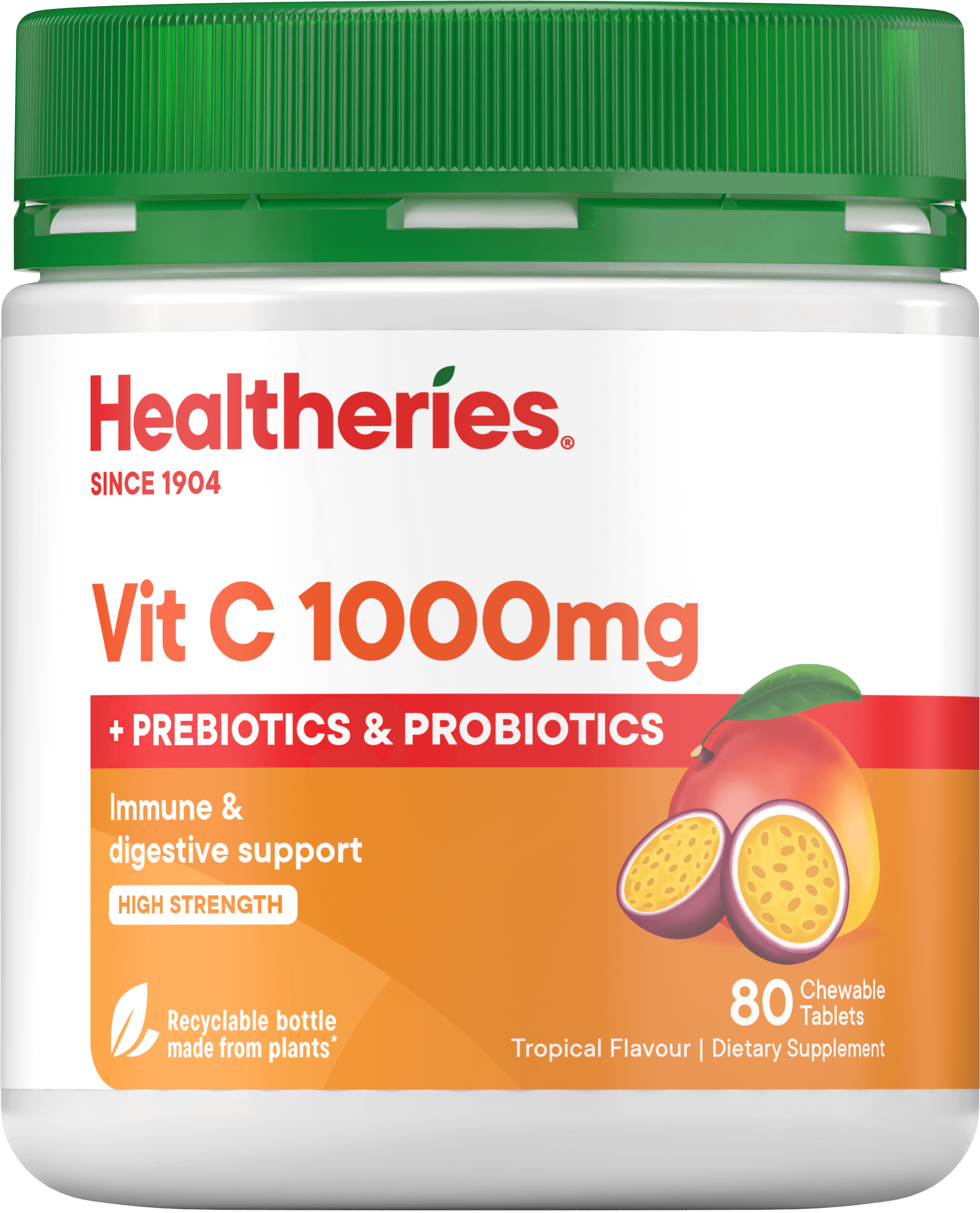 Healtheries Vit C 1000mg with Prebiotics & Probiotics