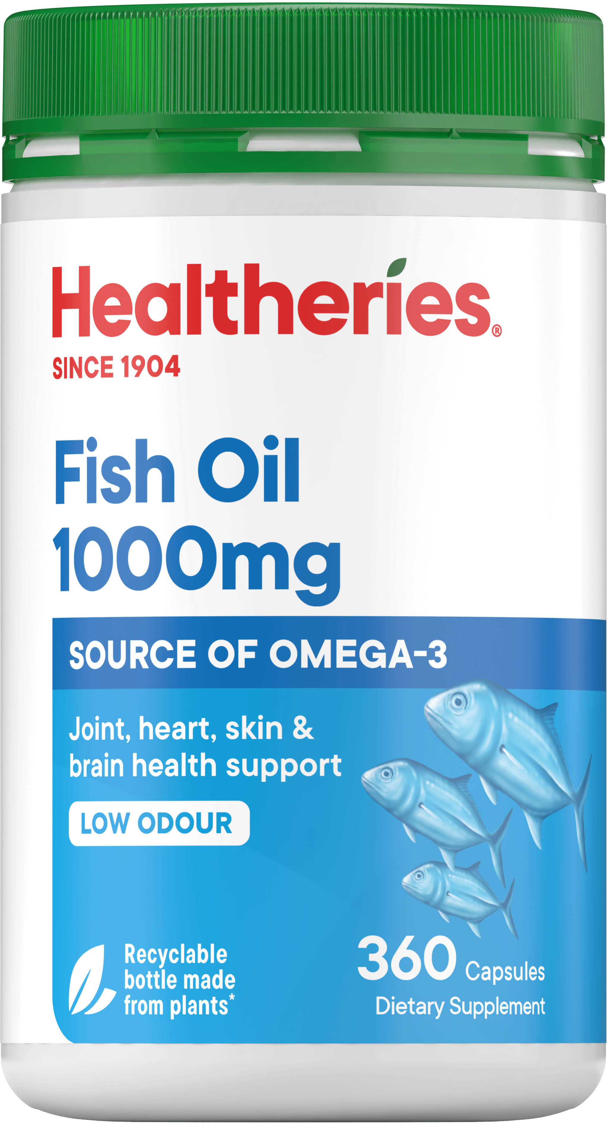 Healtheries Fish Oil 1000mg Capsules