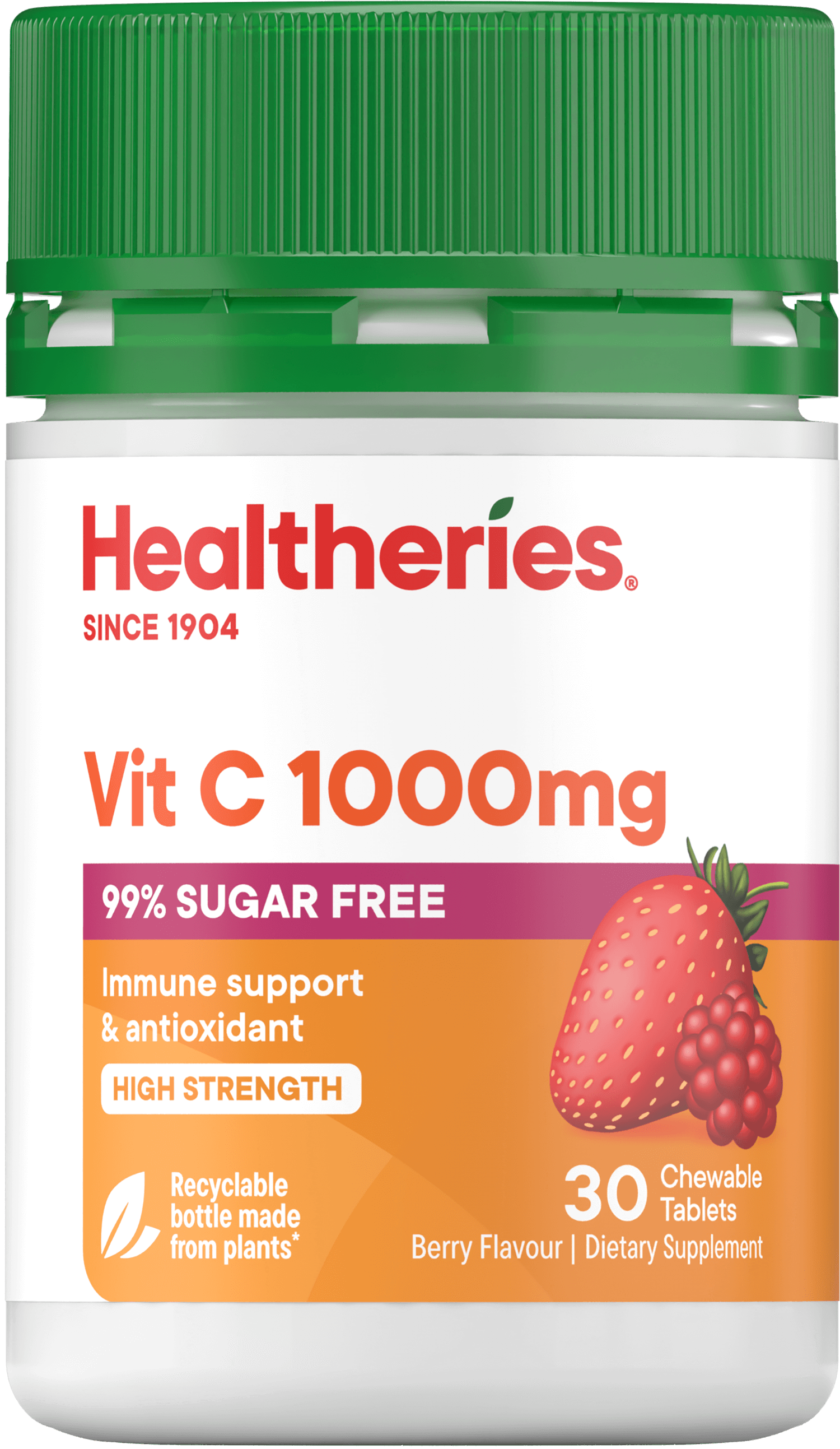 Healtheries Berry Vit C 1000mg Chewable Tablets