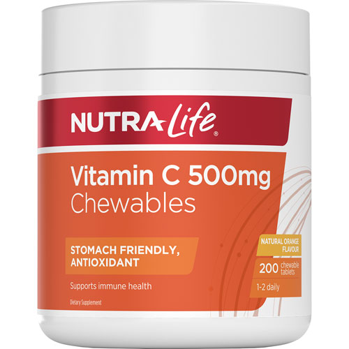 Nutralife Vitamin C 500mg Chew Tablets 200