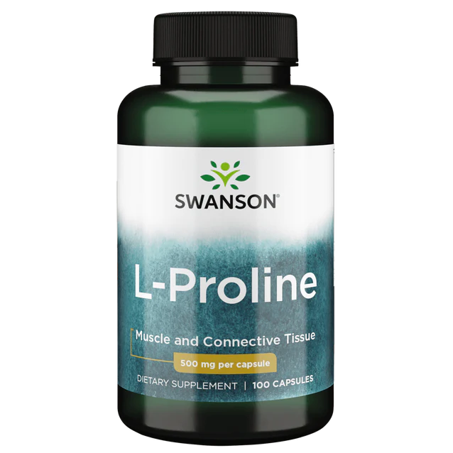 Swanson L-Proline Capsules 500mg 100