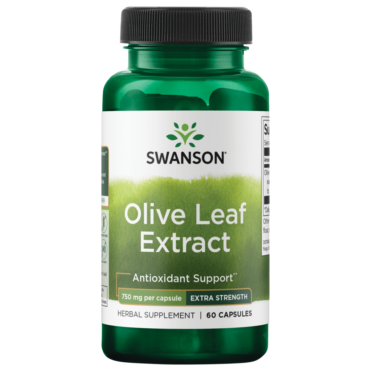 Swanson – Olive leaf extract – Extra strength 750mg 60C