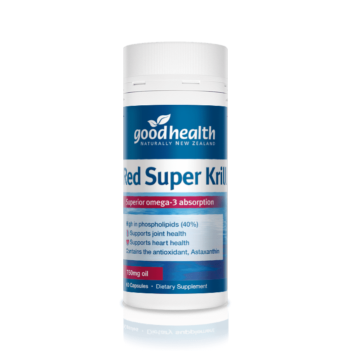 Good Health Red Super Krill 750mg Capsules 60