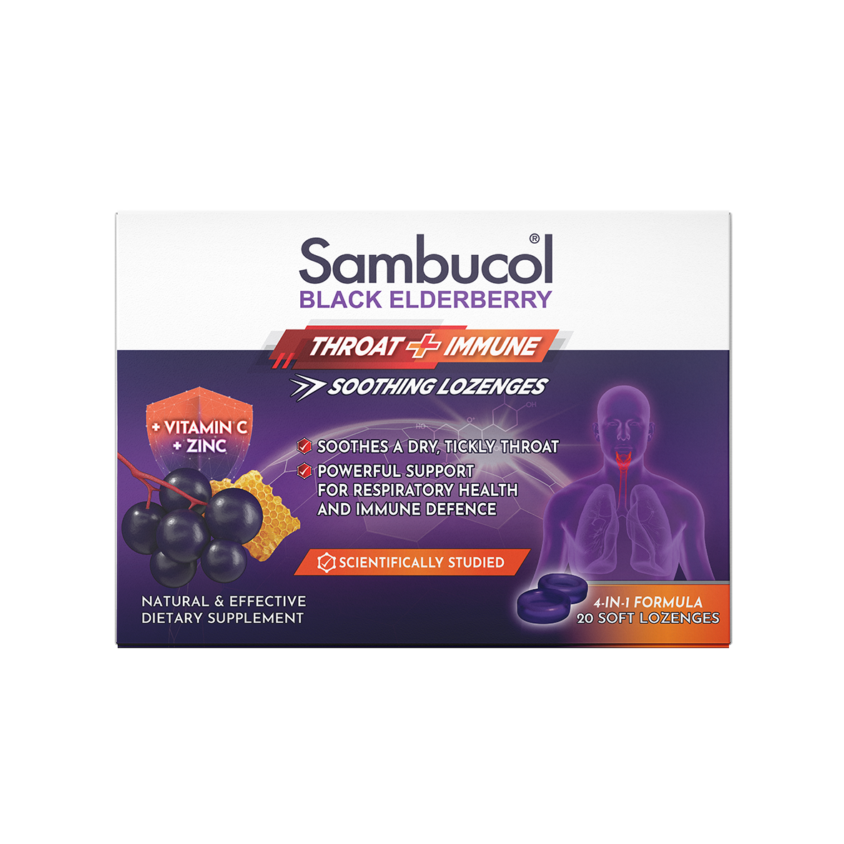 Sambucol Throat  + Immune Lozenges 20