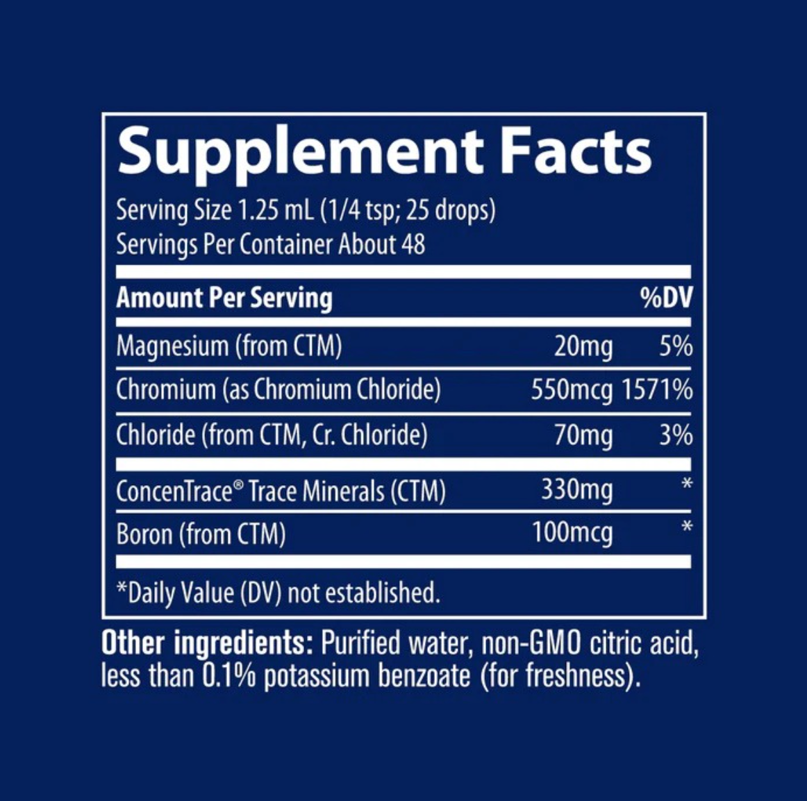 Trace Minerals Ionic Chromium