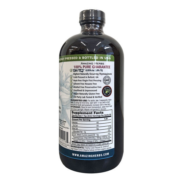 Amazing Herbs Black Seed Oil Liquid 240ml