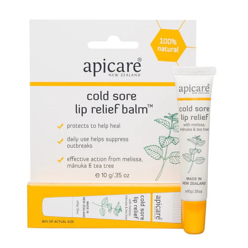 Apicare Cold Sore Lip Relief Balm 10g