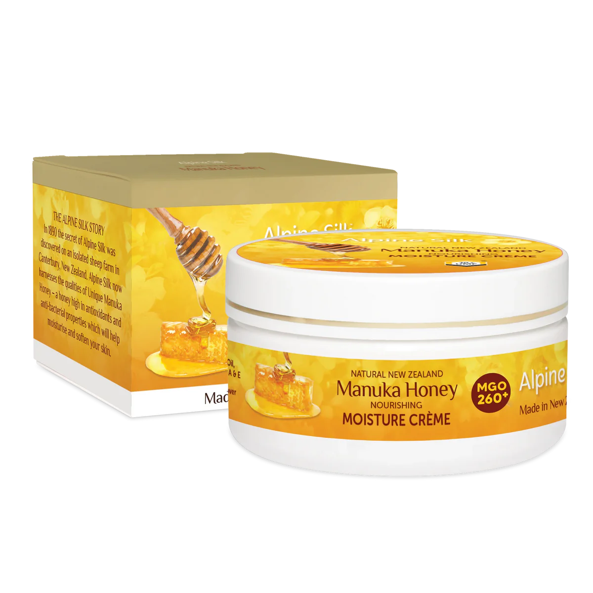 Alpine Silk Manuka Honey Moisture Cream 100g