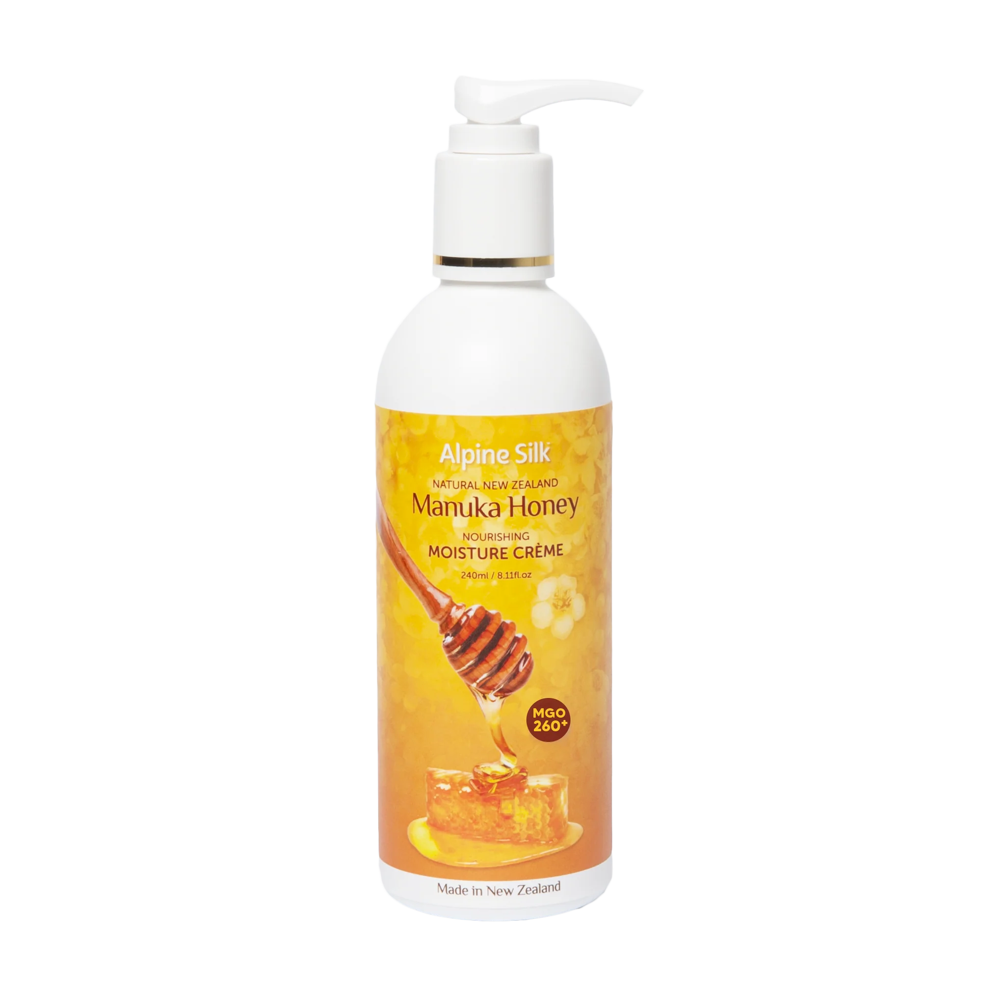 Alpine Silk Manuka Honey Moisture Cream Pump 240ml