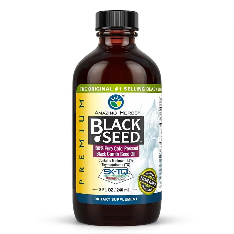 Amazing Herbs Black Seed Oil Liquid 240ml