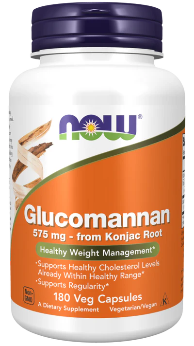 Now Glucomannan 575 mg Veg Capsules 180