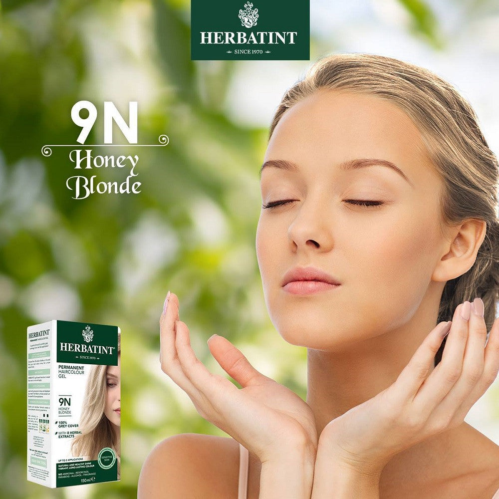 Herbatint Permanent Herbal Haircolour Gel - Honey Blonde 9N