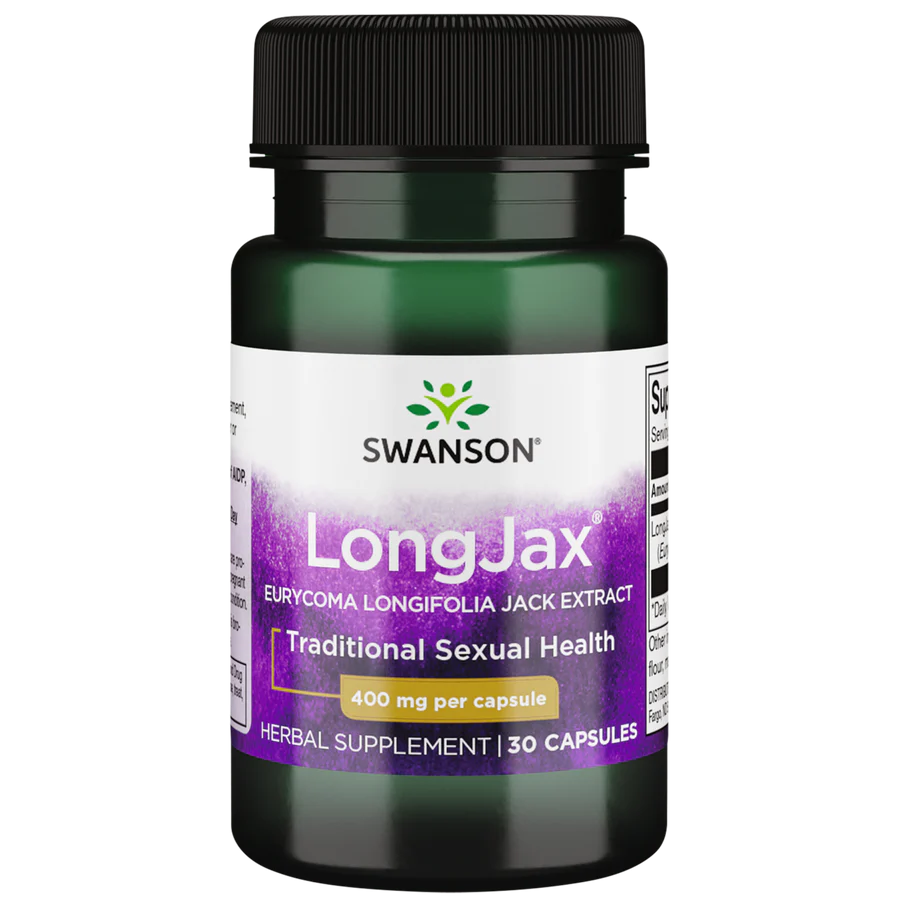 Swanson LongJax Eurycoma Longifolia Jack Extract Capsules 400mg 30