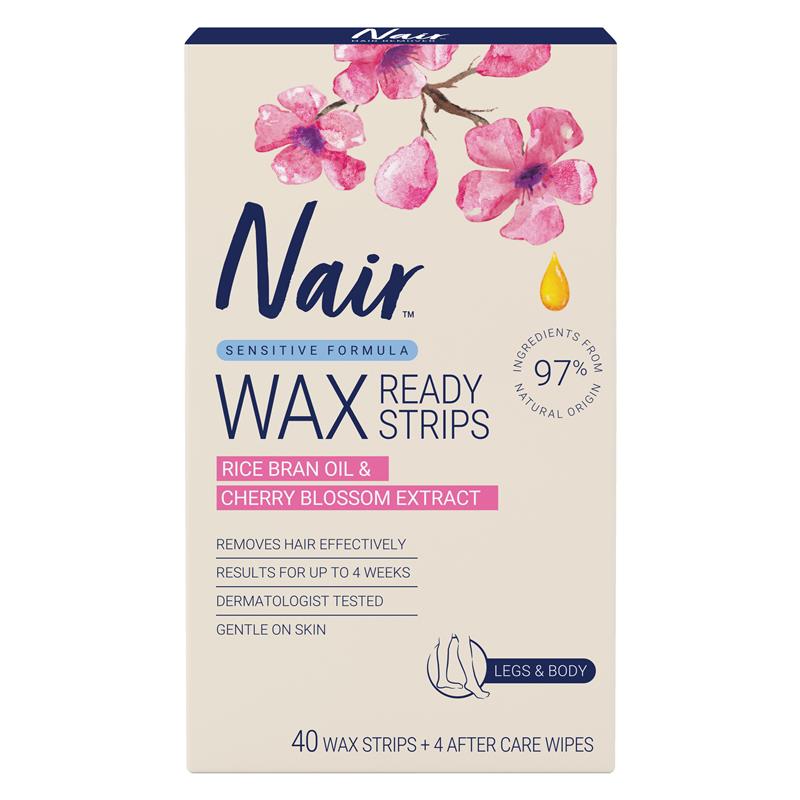 Nair Sensitive Mini Wax Strips (Face) 20s