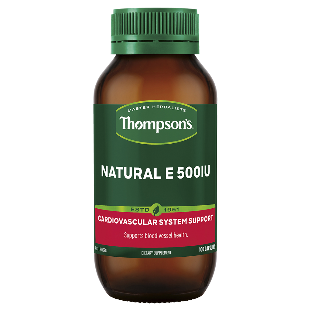 Thompsons Natural Vitamin E 500IU Capsules 100