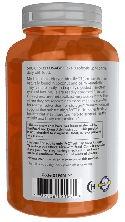 Now MCT Oil 1000 mg Softgels 150