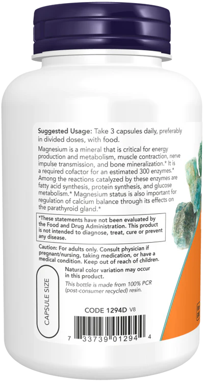 Now Magnesium Citrate Veg Capsules 120